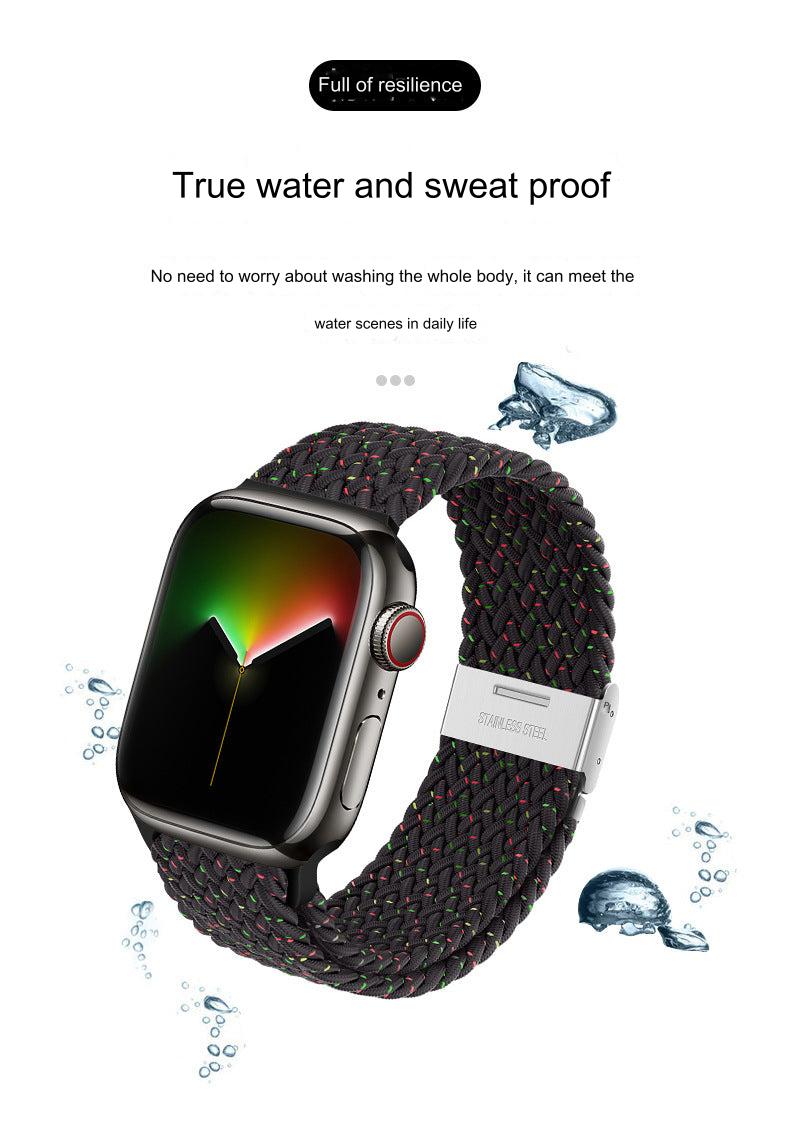 Premium Nylon Woven Strap for Apple Watch - Fits All Series and Sizes - Adjustable Buckle - Stylish and Durable