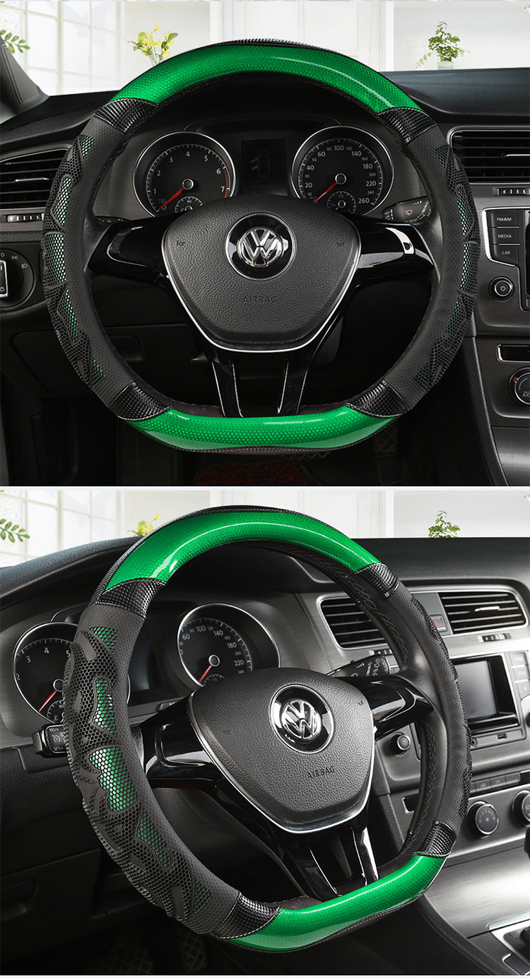 durable synthetic leather steering cover