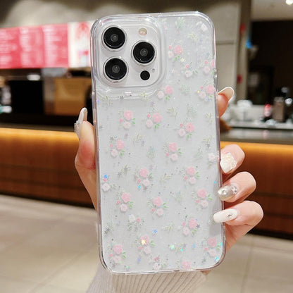 Silicone Butterfly Floral iPhone Case - Shockproof Compatible with iPhone 15, 14, 13 & Samsung S24 Series