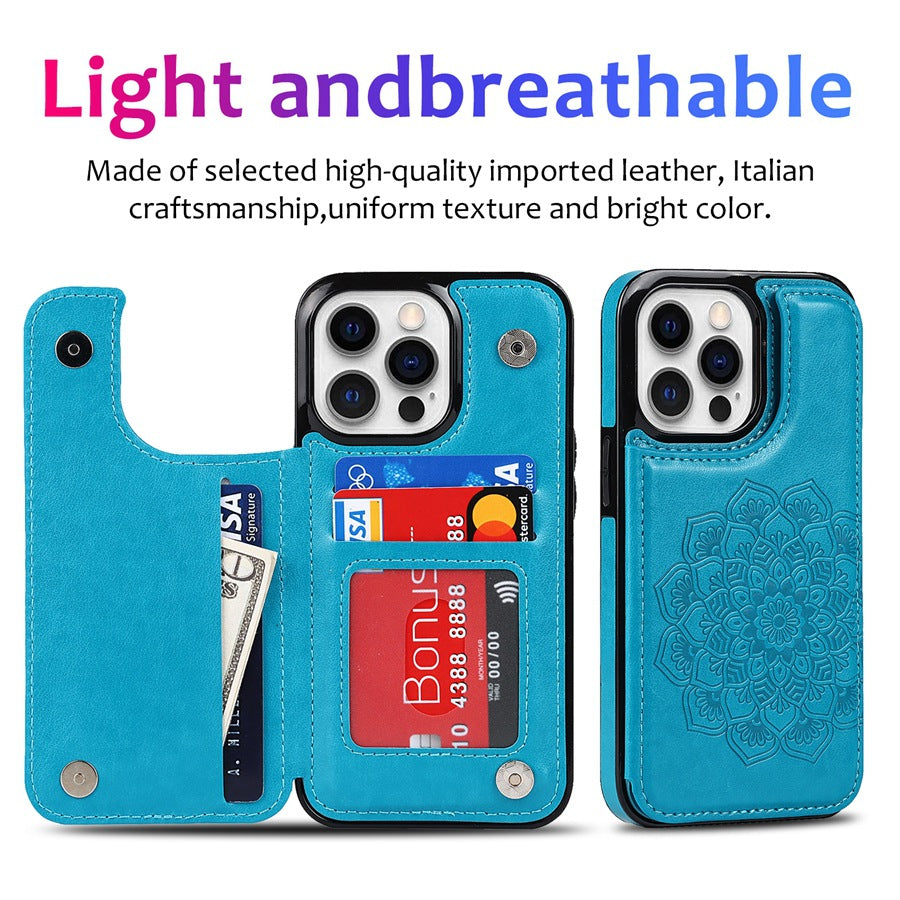 iPhone magnetic wallet case