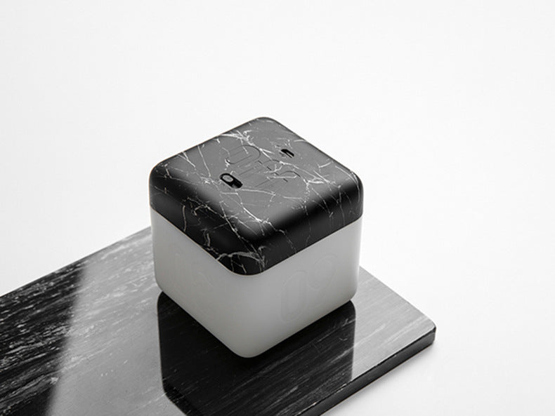 cube-shaped timer nightlight in ambient setting