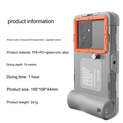 Ultra-Durable 15M Waterproof Diving Case for iPhone & Samsung - Anti-Shock & Impact-Resistant