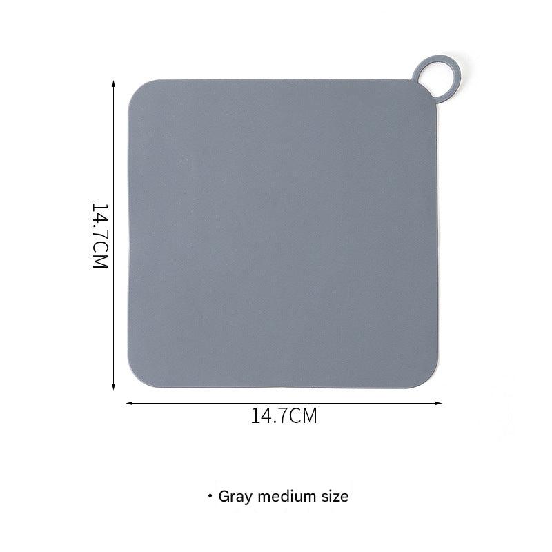 White and gray PVC mat