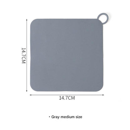 White and gray PVC mat