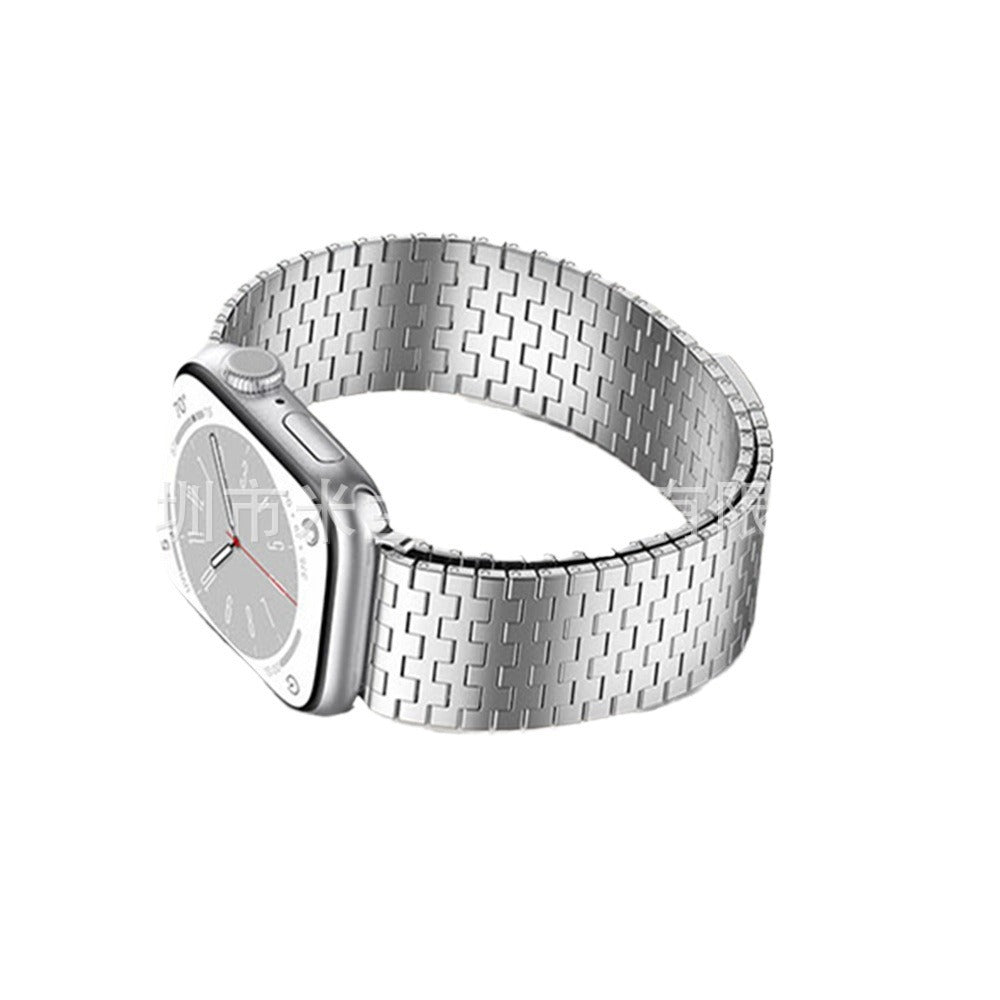 Premium Metal Loop Band for Apple Watch - Adjustable Magnetic Closure - Available in Multiple Colors and Sizes