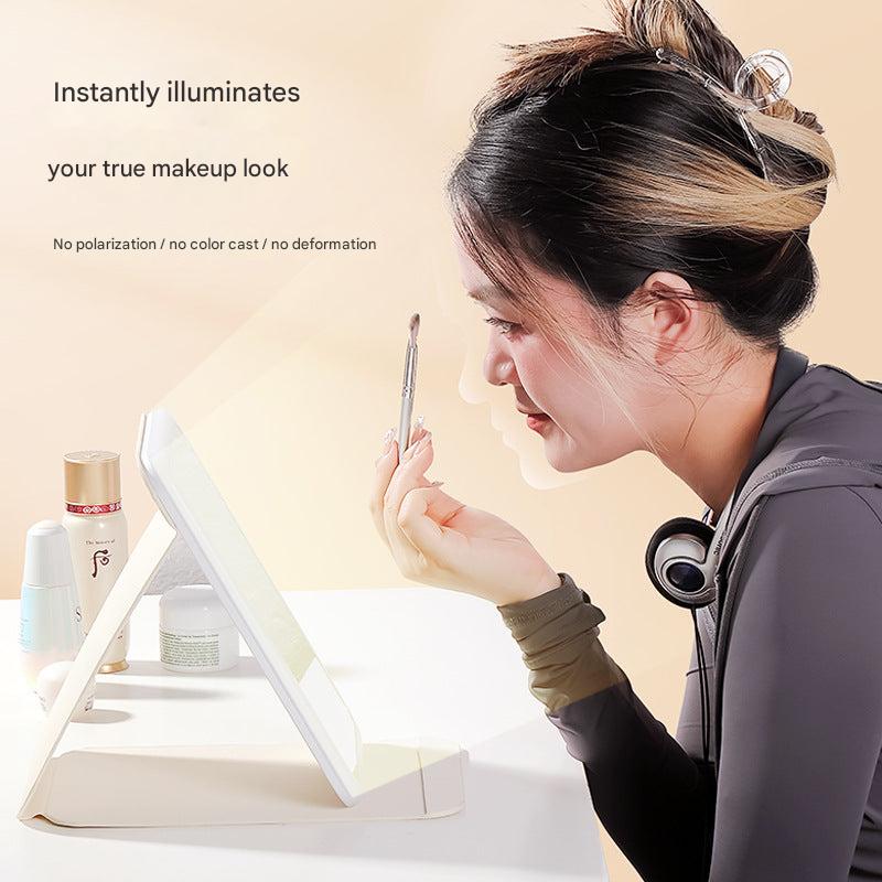 LED lighting mirror for perfect makeup application