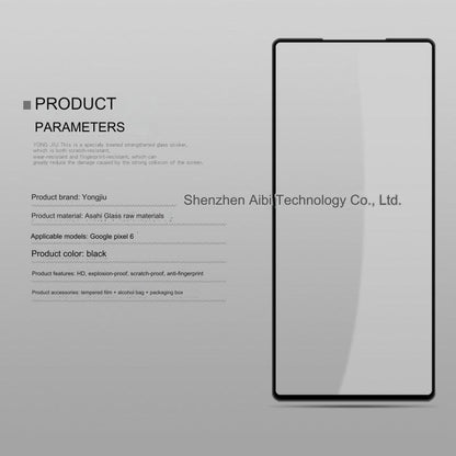 Premium Tempered Glass Screen Protector for Google Pixel 7 and Pixel 6 - Anti-Fingerprint, Full Coverage