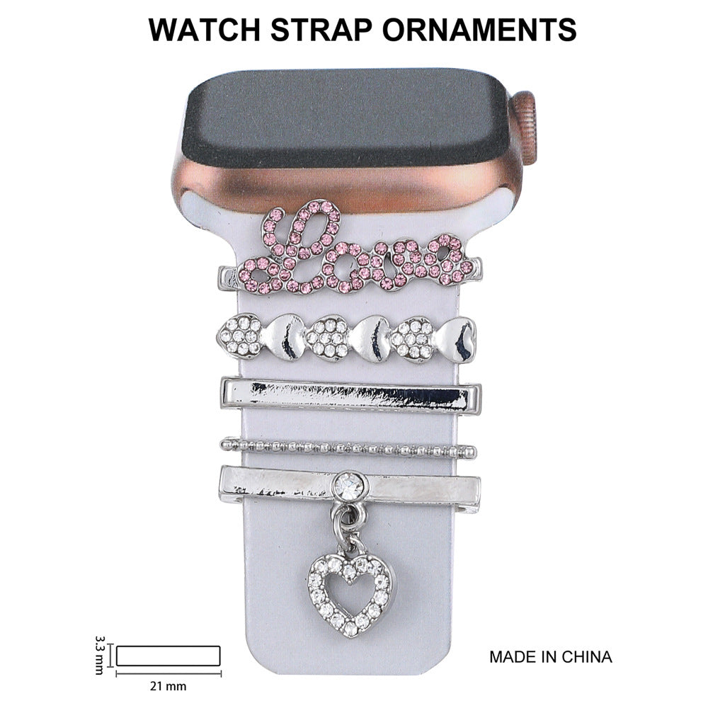 Stylish Rhinestone Silicone Strap for Apple Watch - Durable & Elegant Accessory