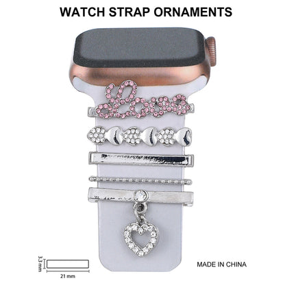 Stylish Rhinestone Silicone Strap for Apple Watch - Durable & Elegant Accessory