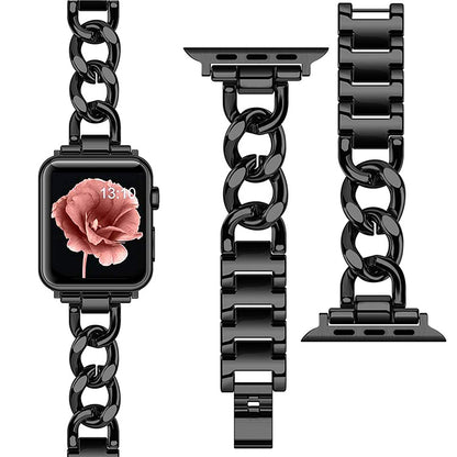 Luxury Metal Apple Watch Band - Chic Chain Link Design for Women & Men