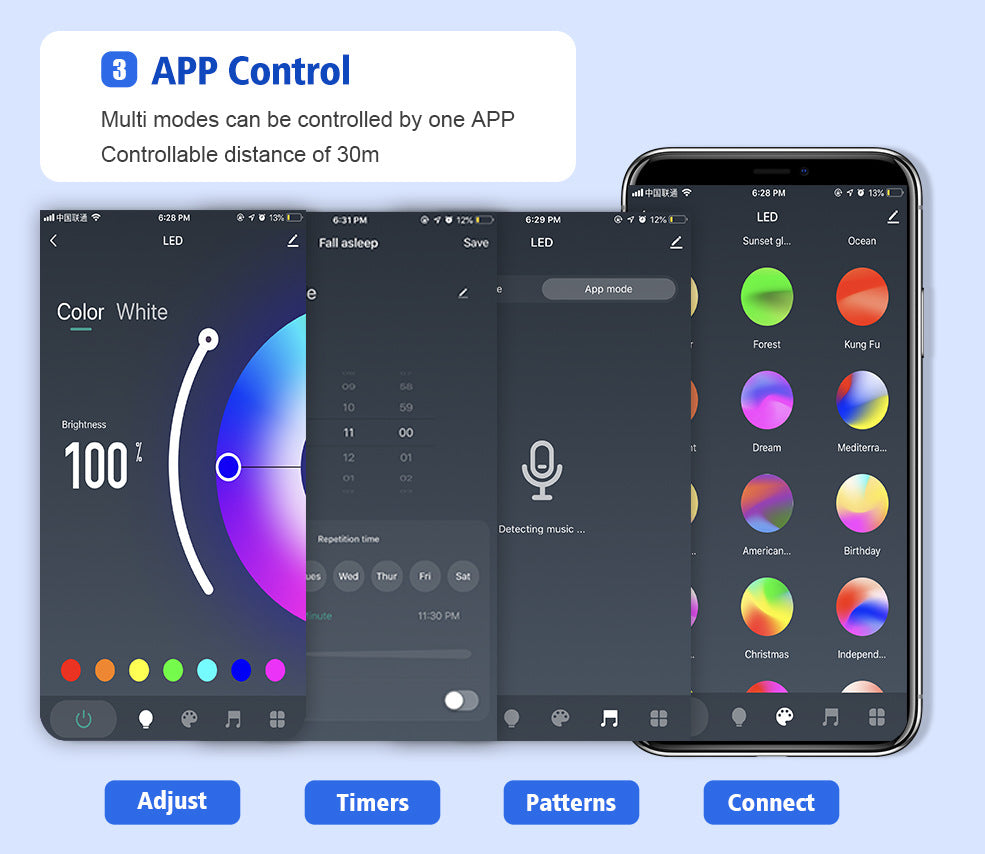 Control device for RGB LED strip