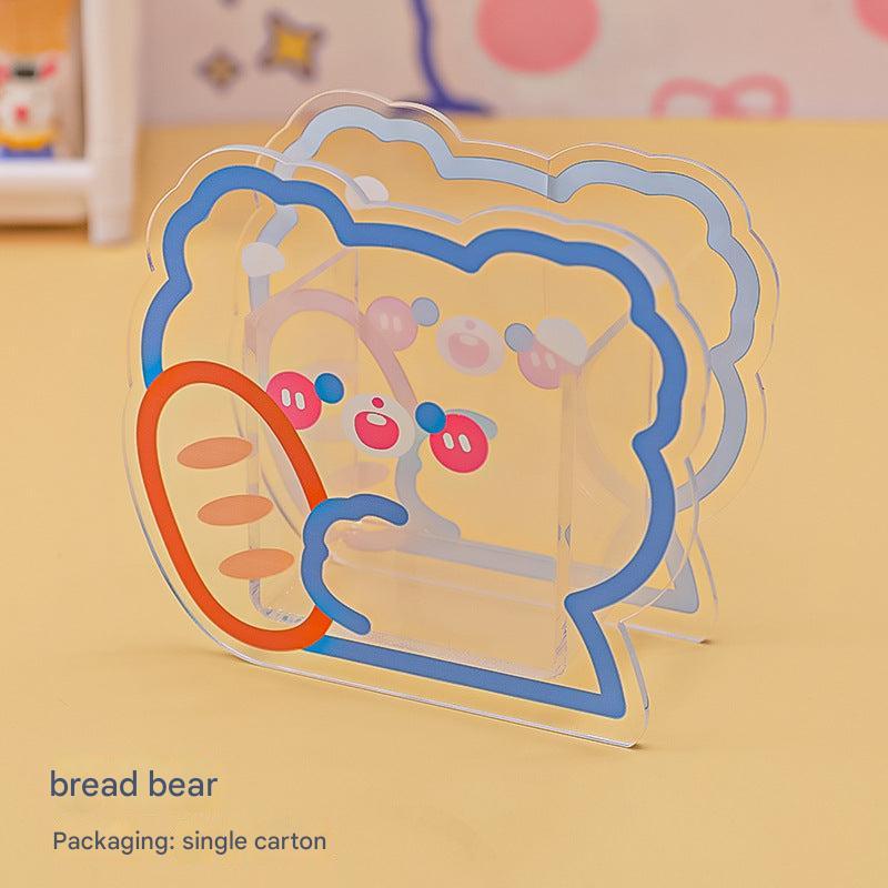 Desk accessory in acrylic with cute bear print