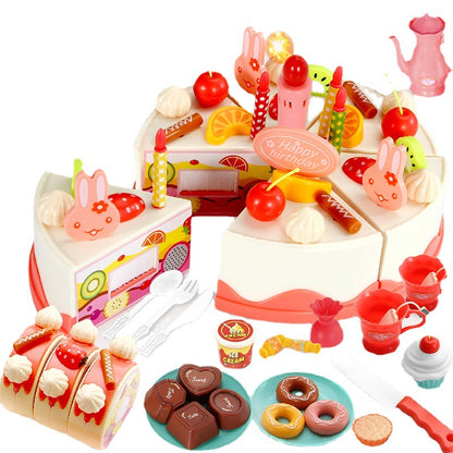 Child's light and sound cake making toy playset